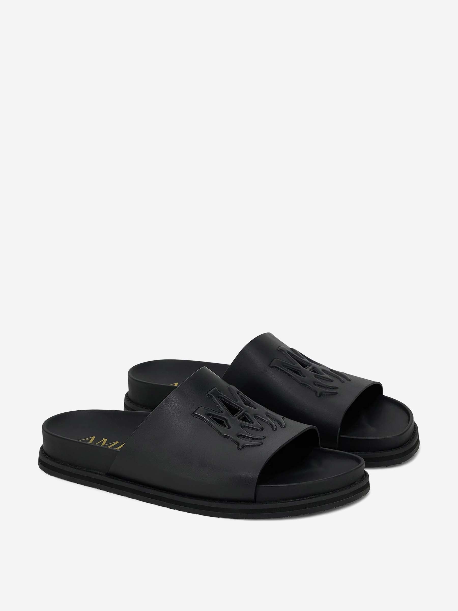 Amiri Hombre Barcelona Sandalia Piel color Negro sku 617-000158 01 - Foto 2