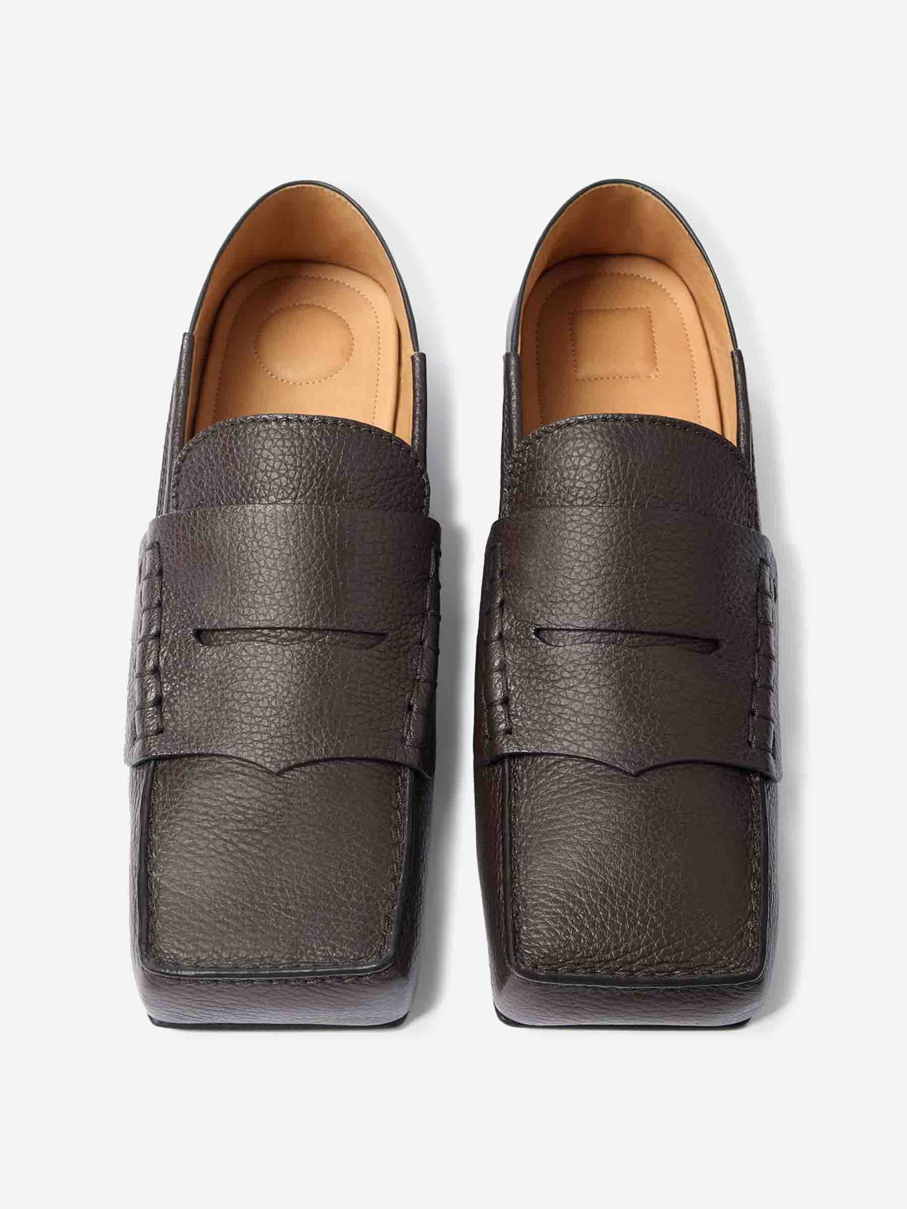 Jacquemus Hombre Barcelona Mocasines Carré color Marrón Oscuro sku 618-000007 01 - Foto 2