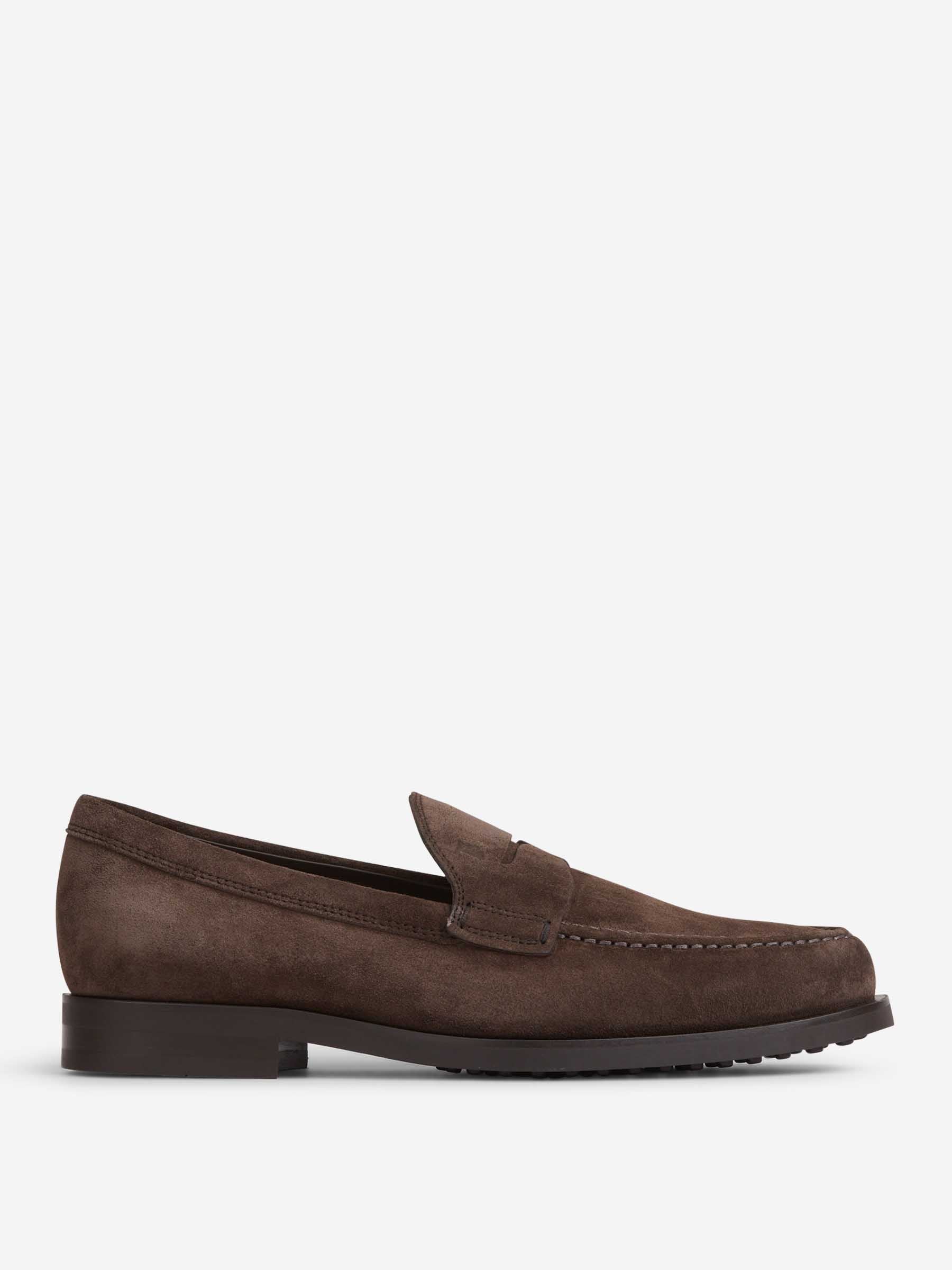 Tod's Hombre Barcelona Mocasines Ante color Marrón Oscuro sku 618-000010 01 - Foto 1