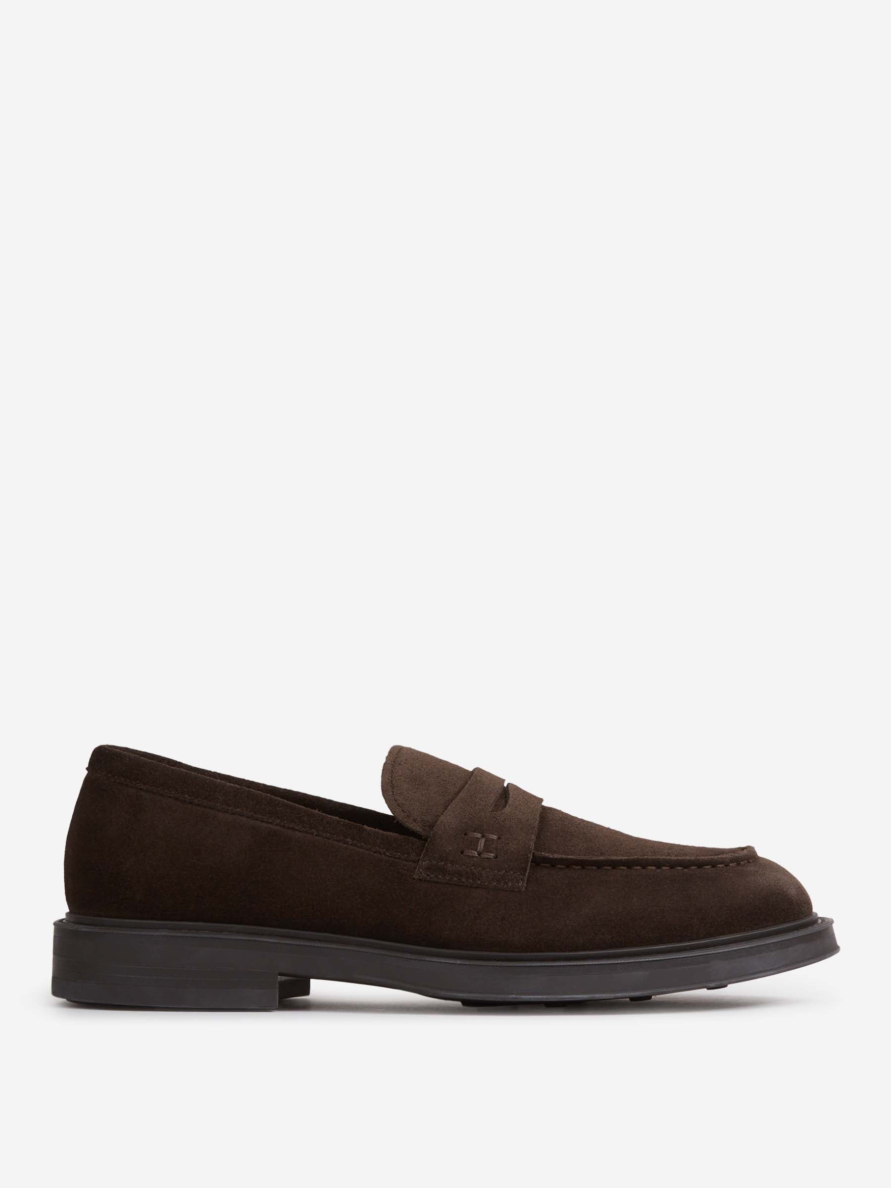 Henderson Baracco Hombre Barcelona Mocasines Piel Ante color Marrón Oscuro sku 618-000012 01 - Foto 1
