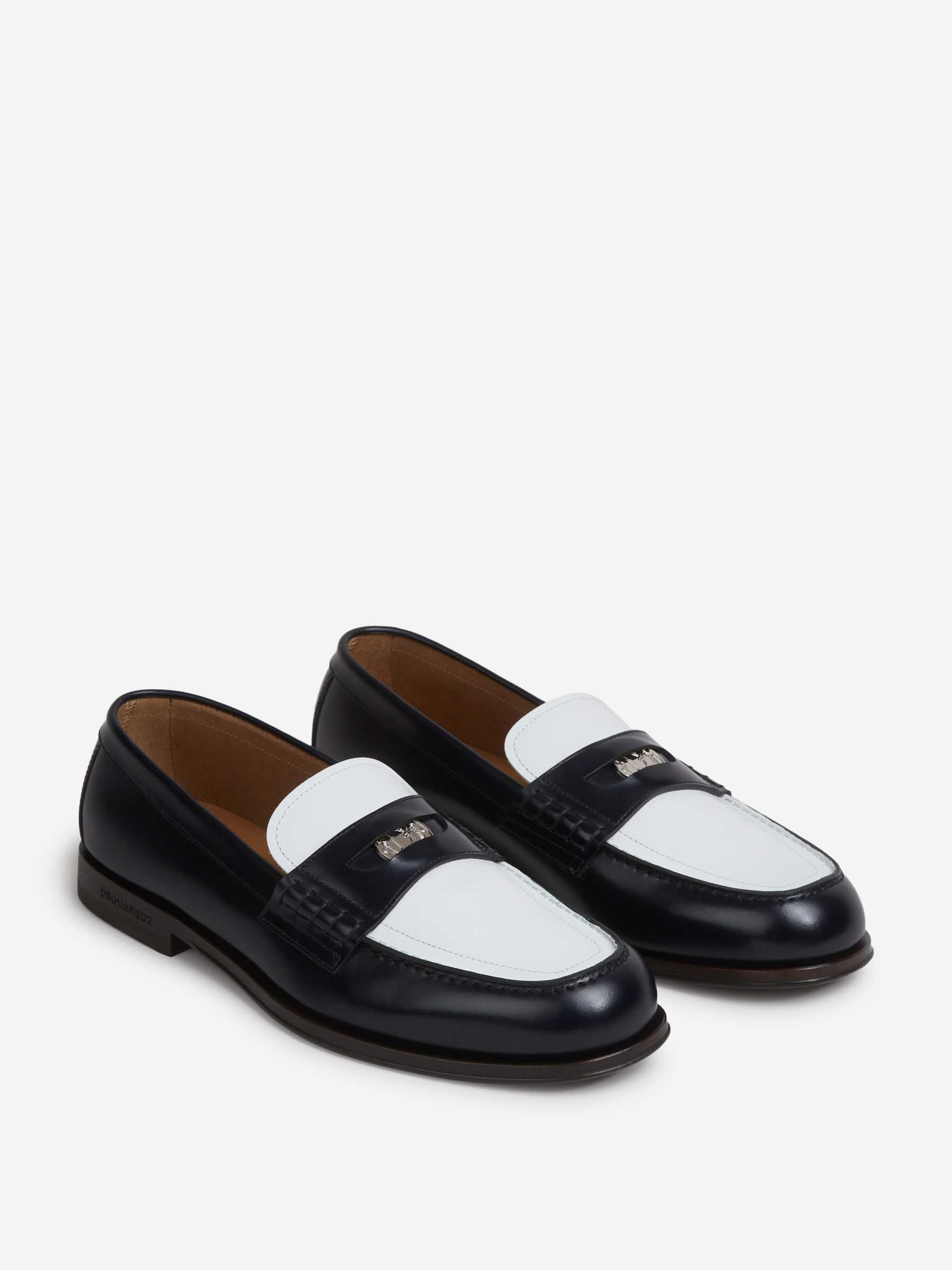 Dsquared2 Hombre Barcelona Mocasines Neoclassic color Blanco Y Negro sku 618-000014 01 - Foto 2