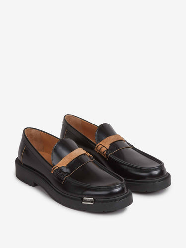 Maison Margiela Hombre Barcelona Mocasines Contraste Piel color Marrón Oscuro sku 618-000015 01 - Foto 2