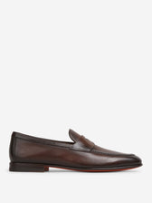 Santoni Hombre Barcelona Mocasines Piel color Marrón Oscuro sku 618-000021 01 - Foto 1