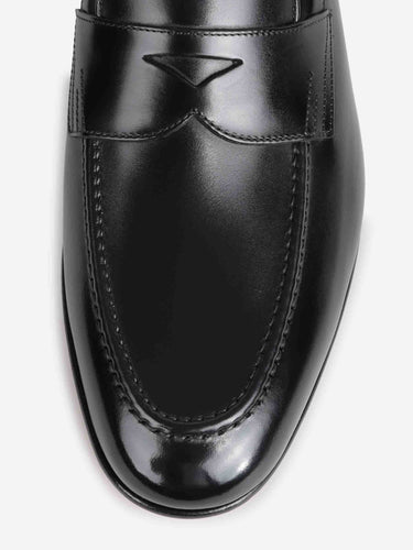Santoni Hombre Barcelona Mocasines Piel color Negro sku 618-000021 02 - Foto 4