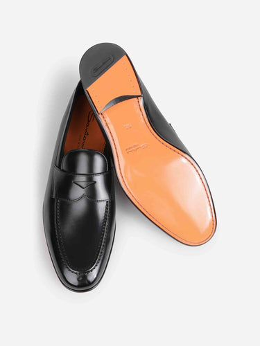 Santoni Hombre Barcelona Mocasines Piel color Negro sku 618-000021 02 - Foto 5