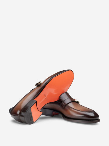 Santoni Hombre Barcelona Mocasines Hebilla color Marrón sku 618-000022 01 - Foto 3