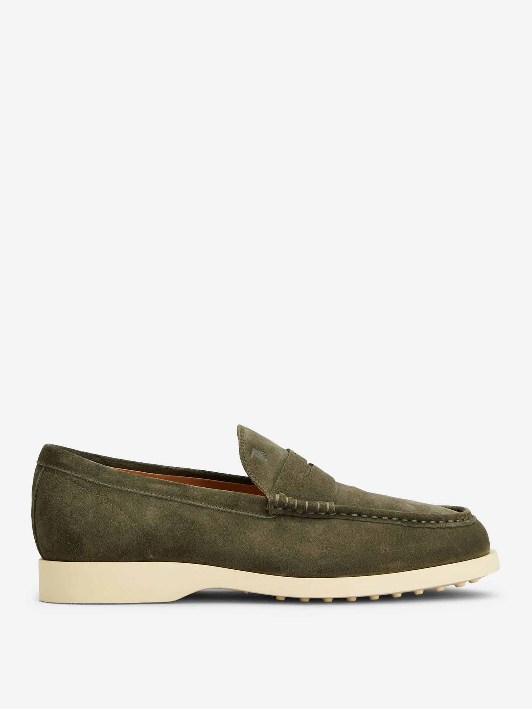 Tod's Hombre Barcelona Mocasines Suede color Verde Militar sku 618-000042 02 - Foto 1
