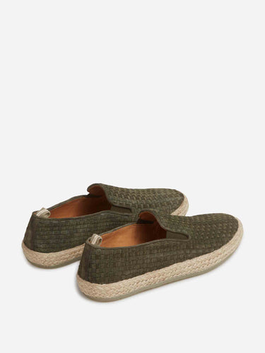 Officine Creative Hombre Barcelona Mocasines Alpargata Bowline 001 color Verde Militar sku 618-000063 01 - Foto 3