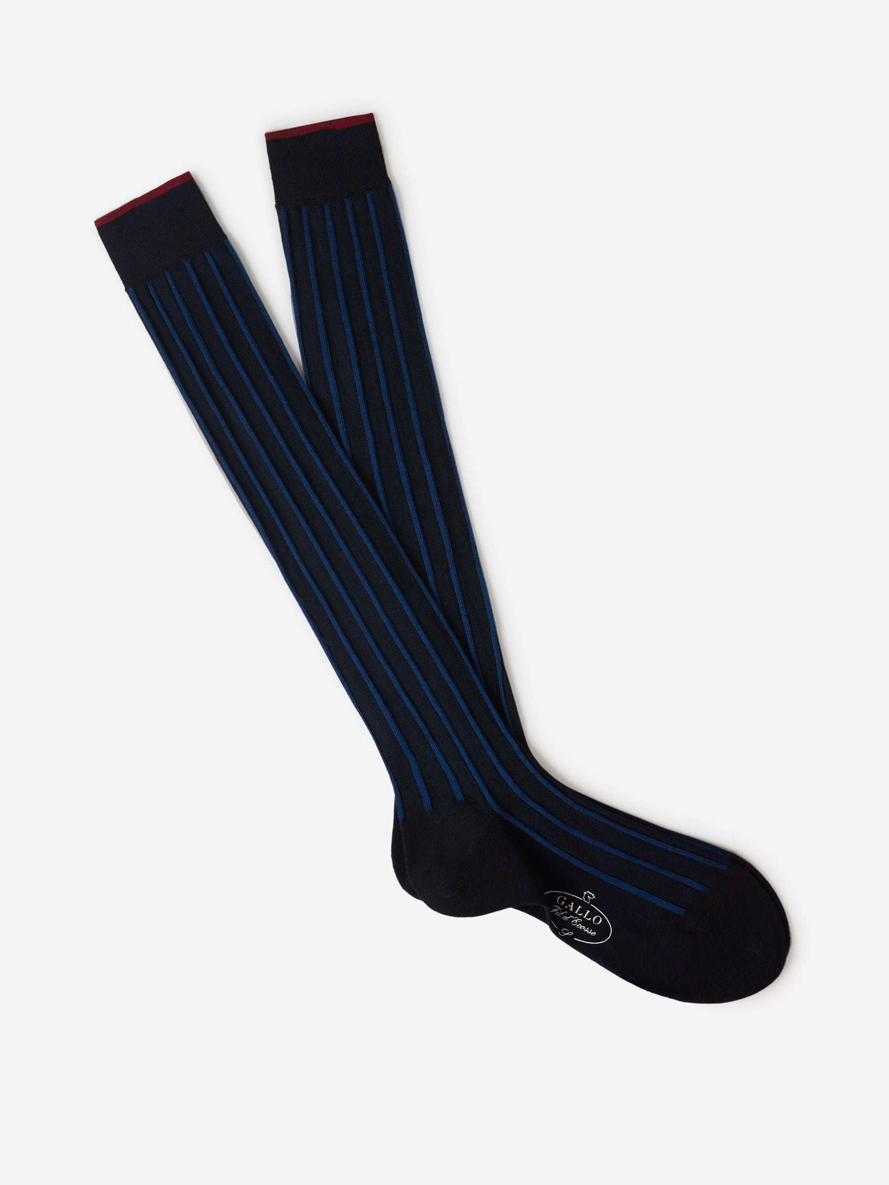 Gallo Hombre Barcelona Calcetines Motivo Rayas color Azul Noche sku 642-000430 02 - Foto 1