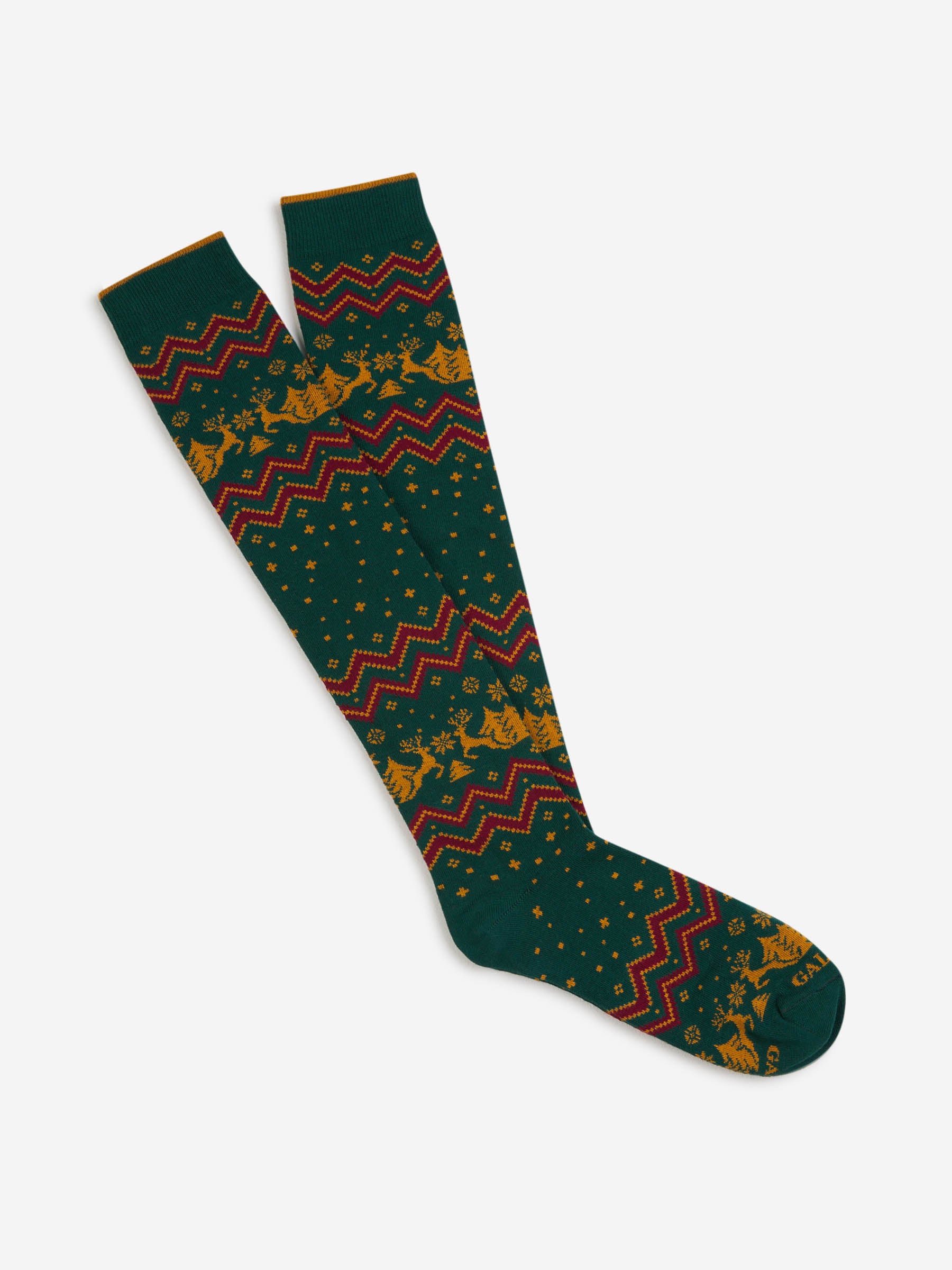 Gallo Hombre Barcelona Calcetines Navideños Strelizia color Verde Oscuro sku 641-000200 03 - Foto 1