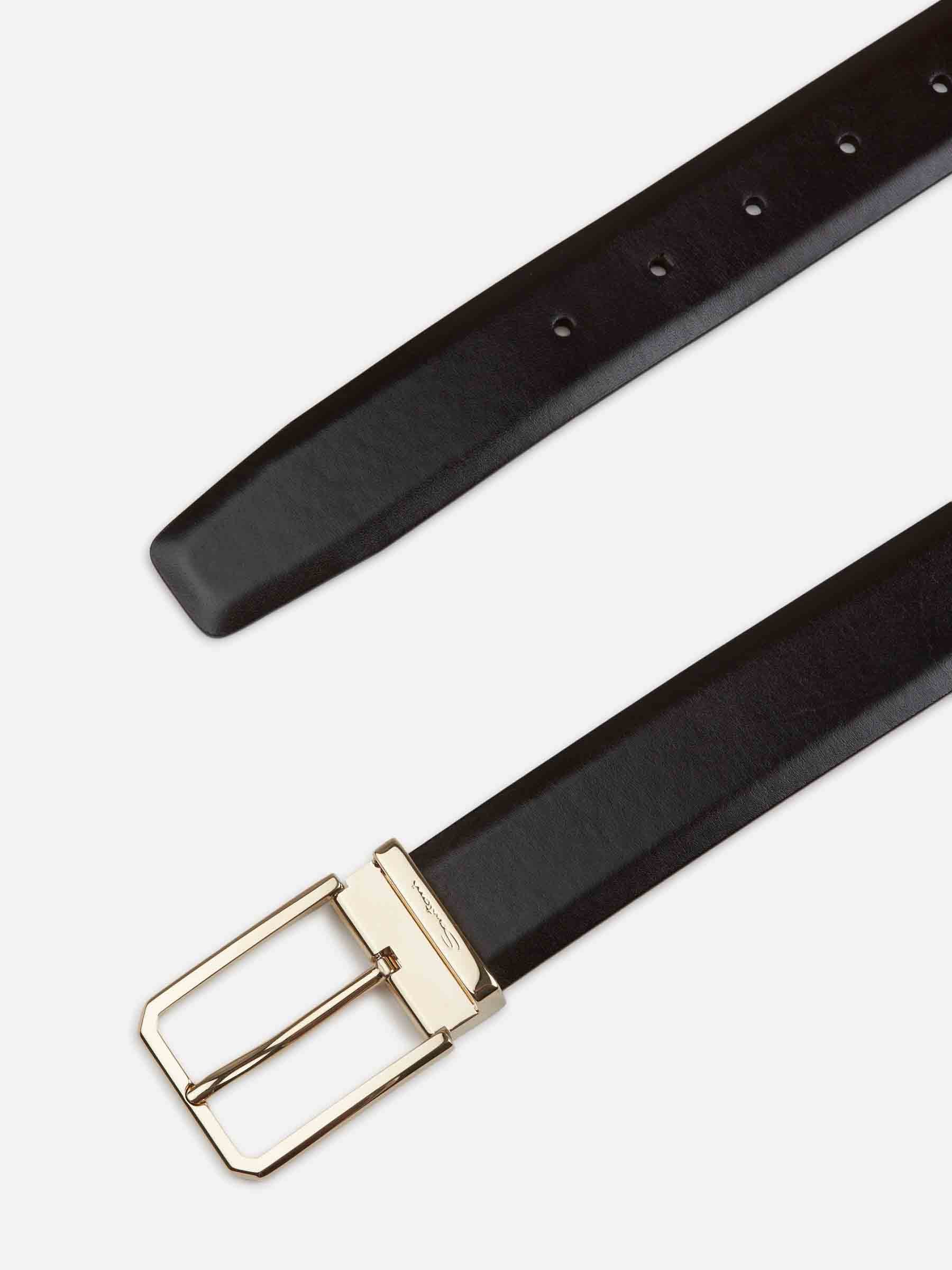 Santoni Hombre Barcelona Cinturó Ajustable Pell color Marrón Oscuro sku 621-000265 03 - Foto 2