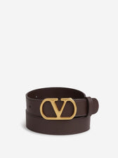 Valentino Garavani Hombre Barcelona Cinturón Hebilla Logo color Marrón Oscuro sku 621-000270 01 - Foto 1