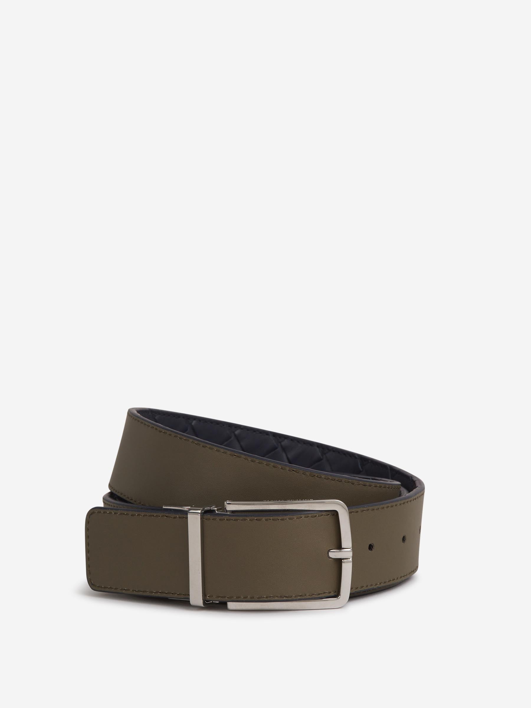 Bottega Veneta Hombre Barcelona Cinturón Reversible Intrecciato color Azul Marino sku 622-001271 01 - Foto 2