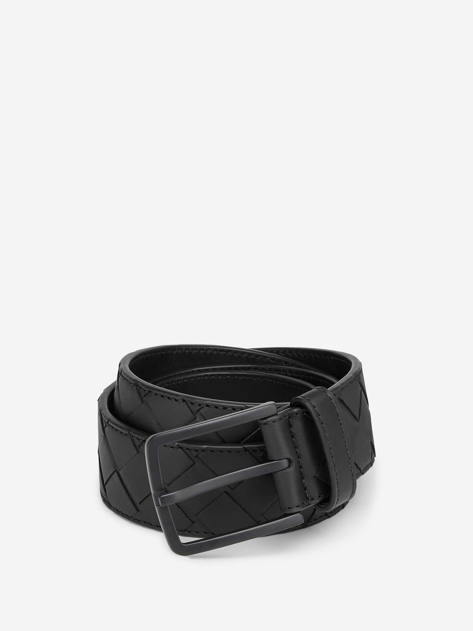 Bottega Veneta Hombre Barcelona Cinturón Intrecciato Piel color Negro sku 622-001272 01 - Foto 1