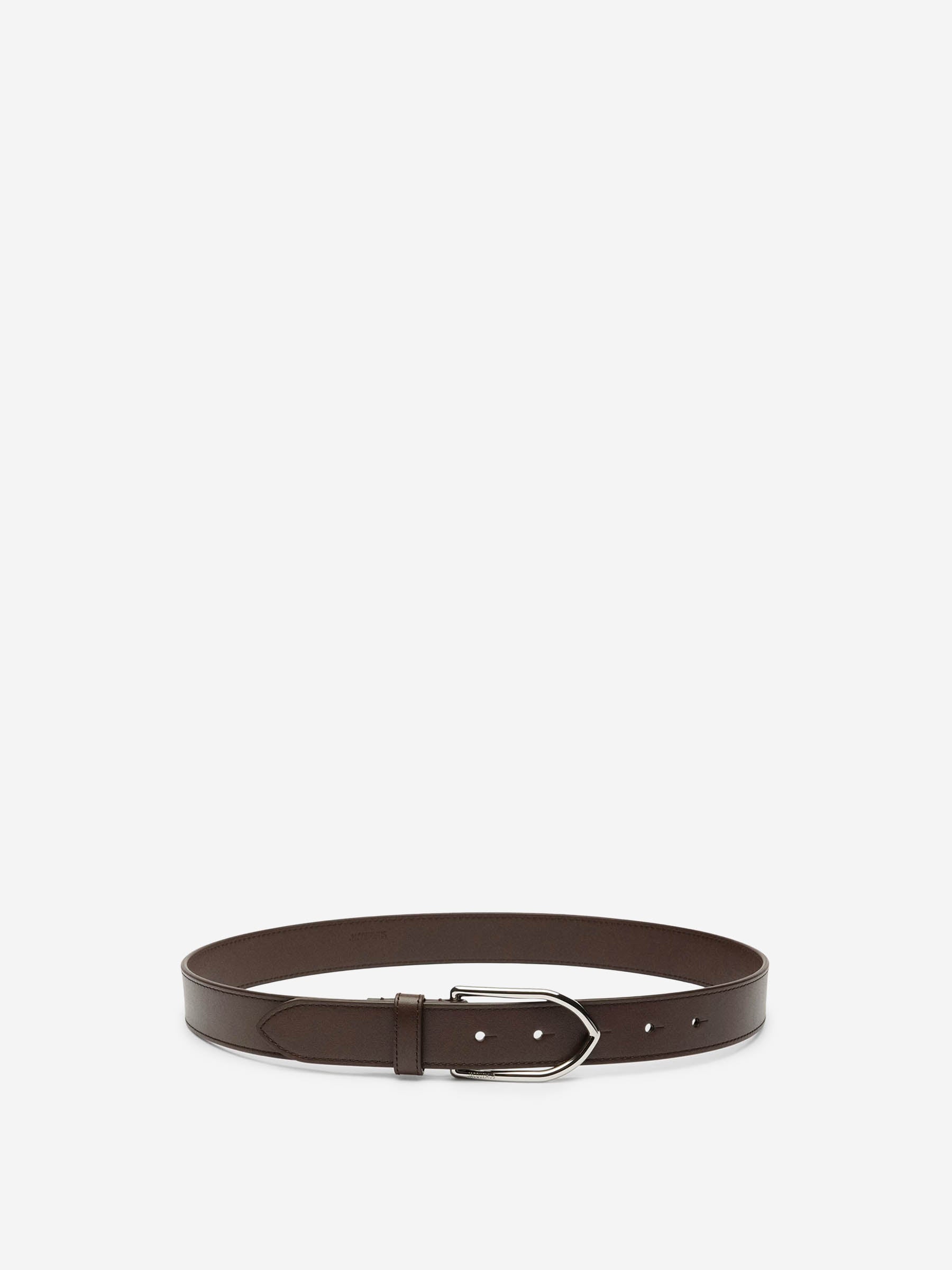 Jacquemus Hombre Barcelona Cinturón Bambino Piel color Marrón Oscuro sku 622-001273 03 - Foto 1