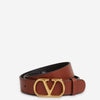 Valentino Garavani Hombre Barcelona Cinturón Piel VLogo color Camel sku 622-001275 01 - Foto 1