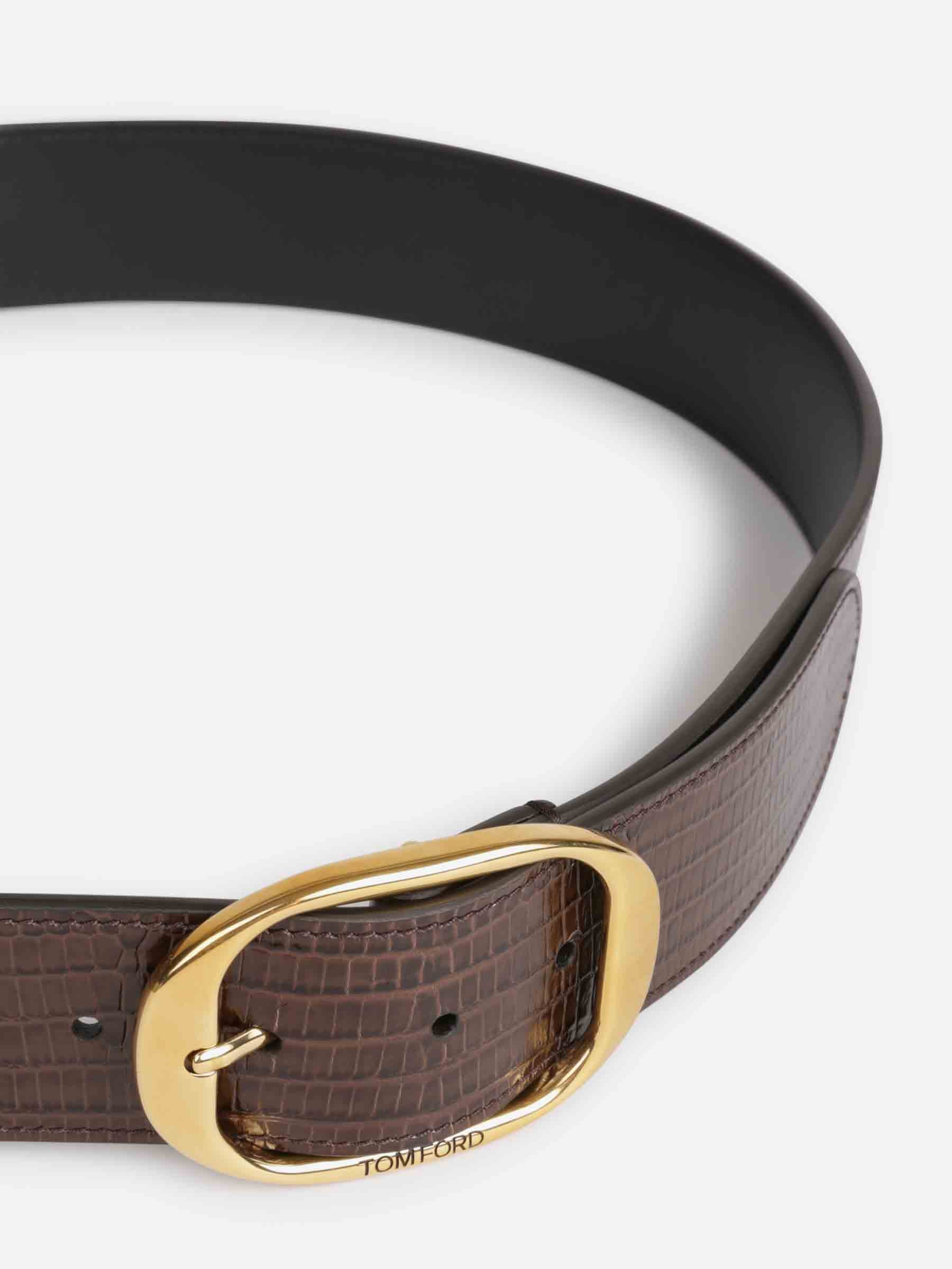 Tom Ford Hombre Barcelona Cinturón Piel color Marrón sku 622-001281 01 - Foto 2