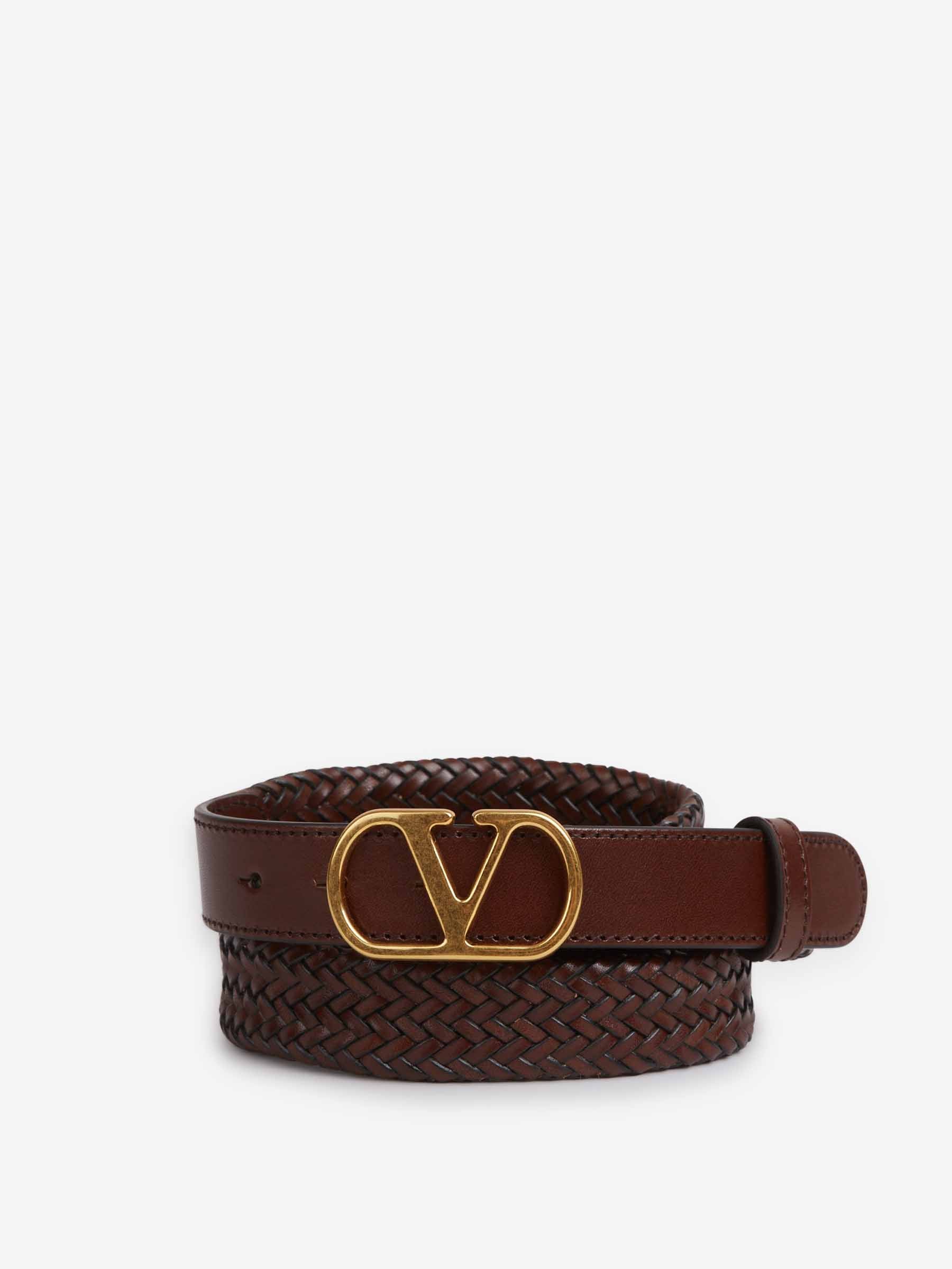 Valentino Garavani Hombre Barcelona Cinturón Piel VLogo color Marrón sku 622-001286 01 - Foto 1