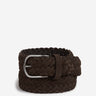 Santa Eulalia Hombre Barcelona Cinturón Trenzado Piel color Marrón Oscuro sku 622-001293 01 - Foto 1