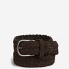 Santa Eulalia Hombre Barcelona Cinturón Trenzado Piel color Marrón Oscuro sku 622-001293 01 - Foto 1