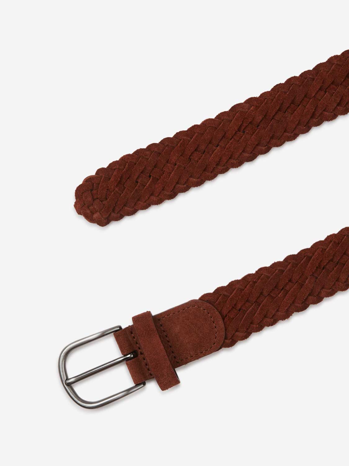 Santa Eulalia Hombre Barcelona Cinturón Trenzado Piel color Naranja Oscuro sku 622-001293 02 - Foto 2