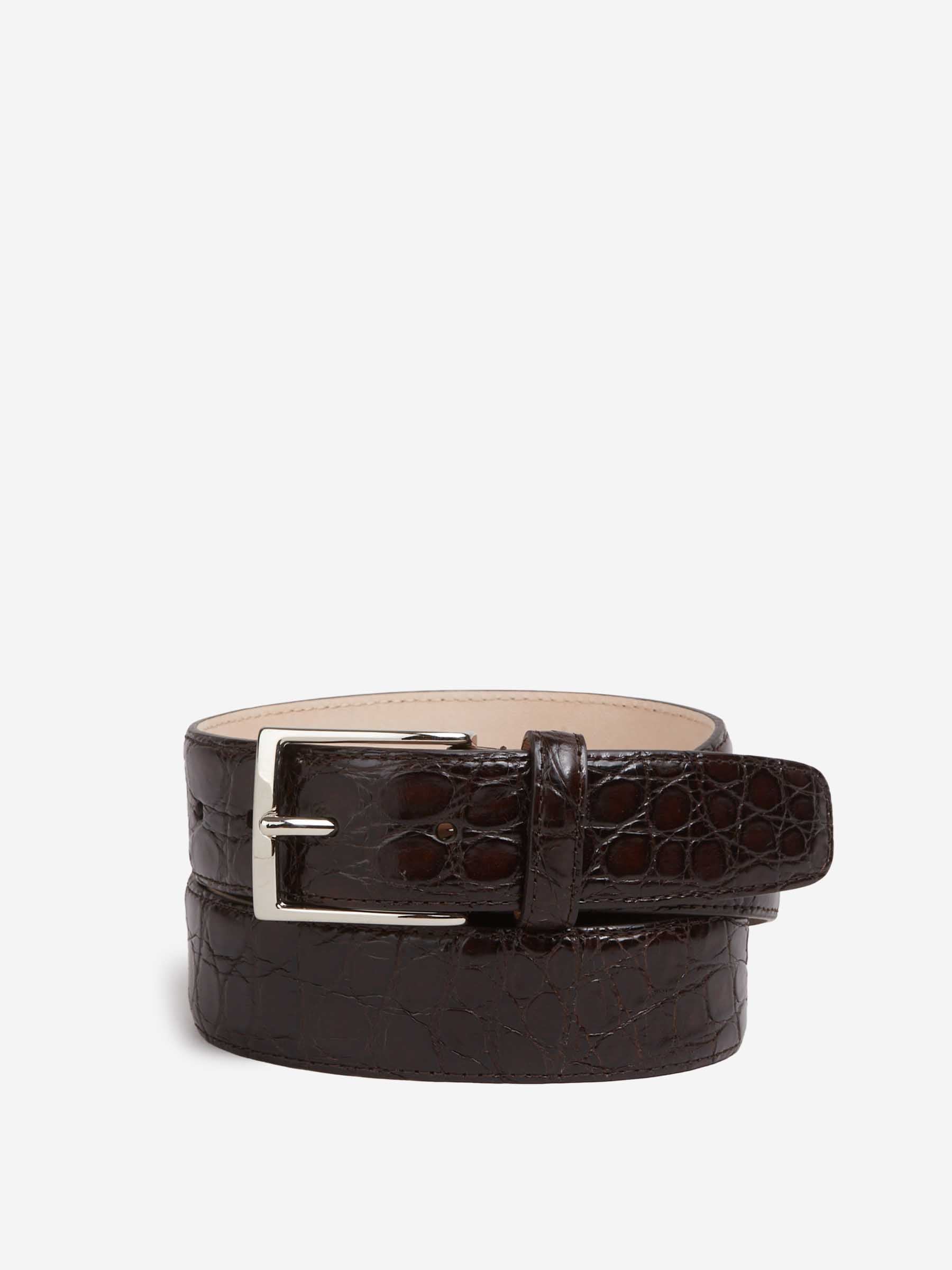 Santa Eulalia Hombre Barcelona Cinturón Piel color Marrón Oscuro sku 622-001299 02 - Foto 1