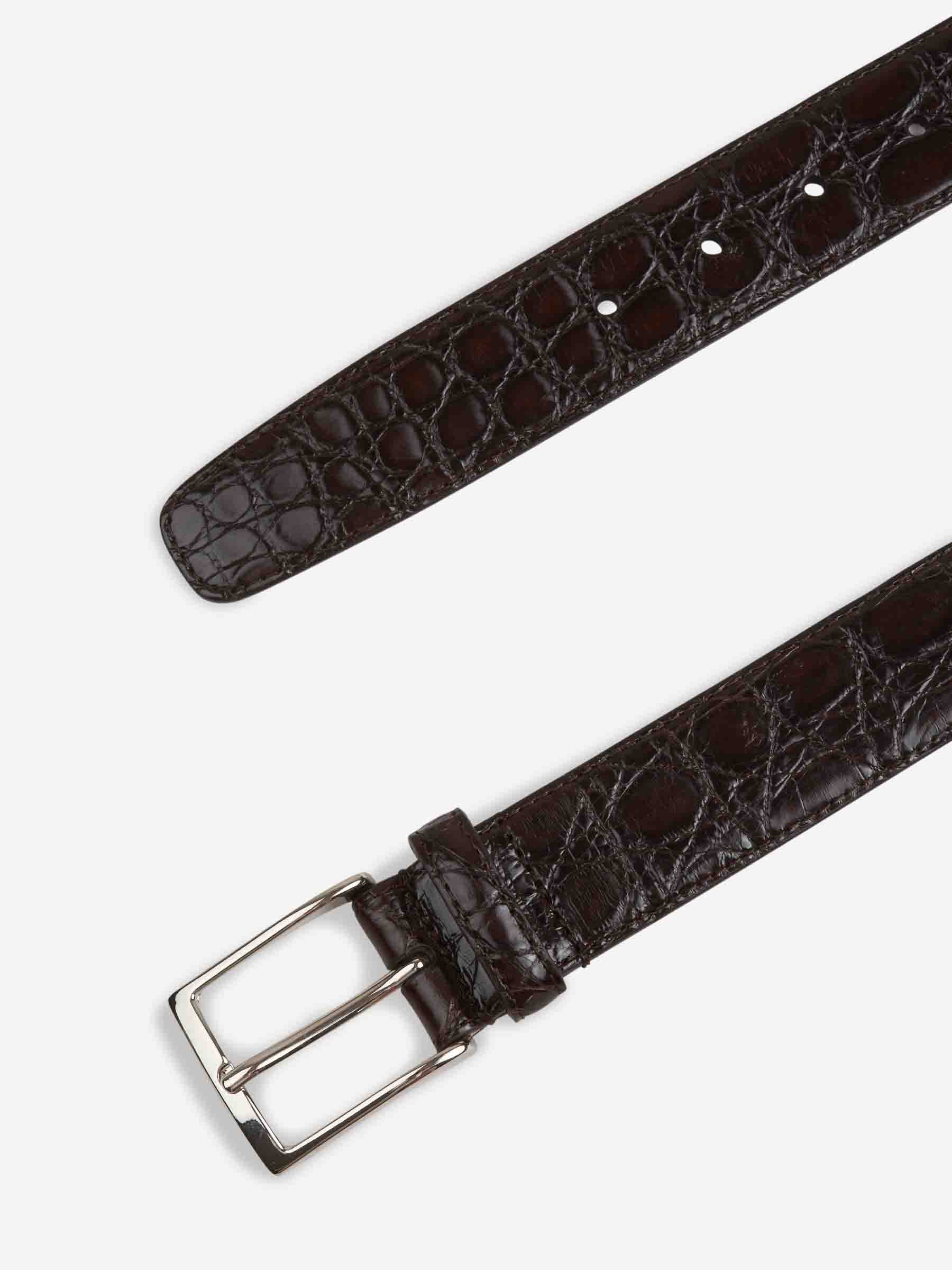 Santa Eulalia Hombre Barcelona Cinturón Piel color Marrón Oscuro sku 622-001299 02 - Foto 2