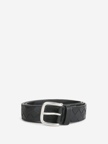 Bottega Veneta Hombre Barcelona Cinturón Intrecciato color Negro sku 622-001301 01 - Foto 1