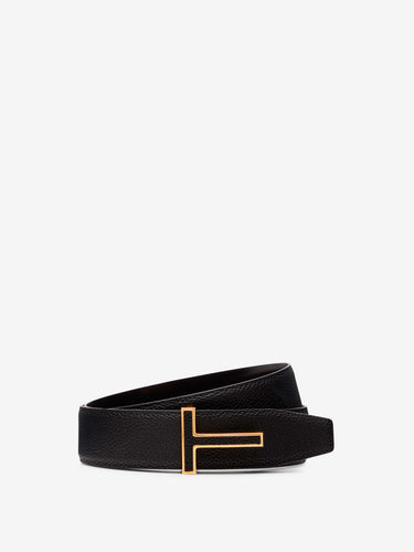 Tom Ford Hombre Barcelona Cinturón Piel Logo color Negro sku 622-001303 01 - Foto 1