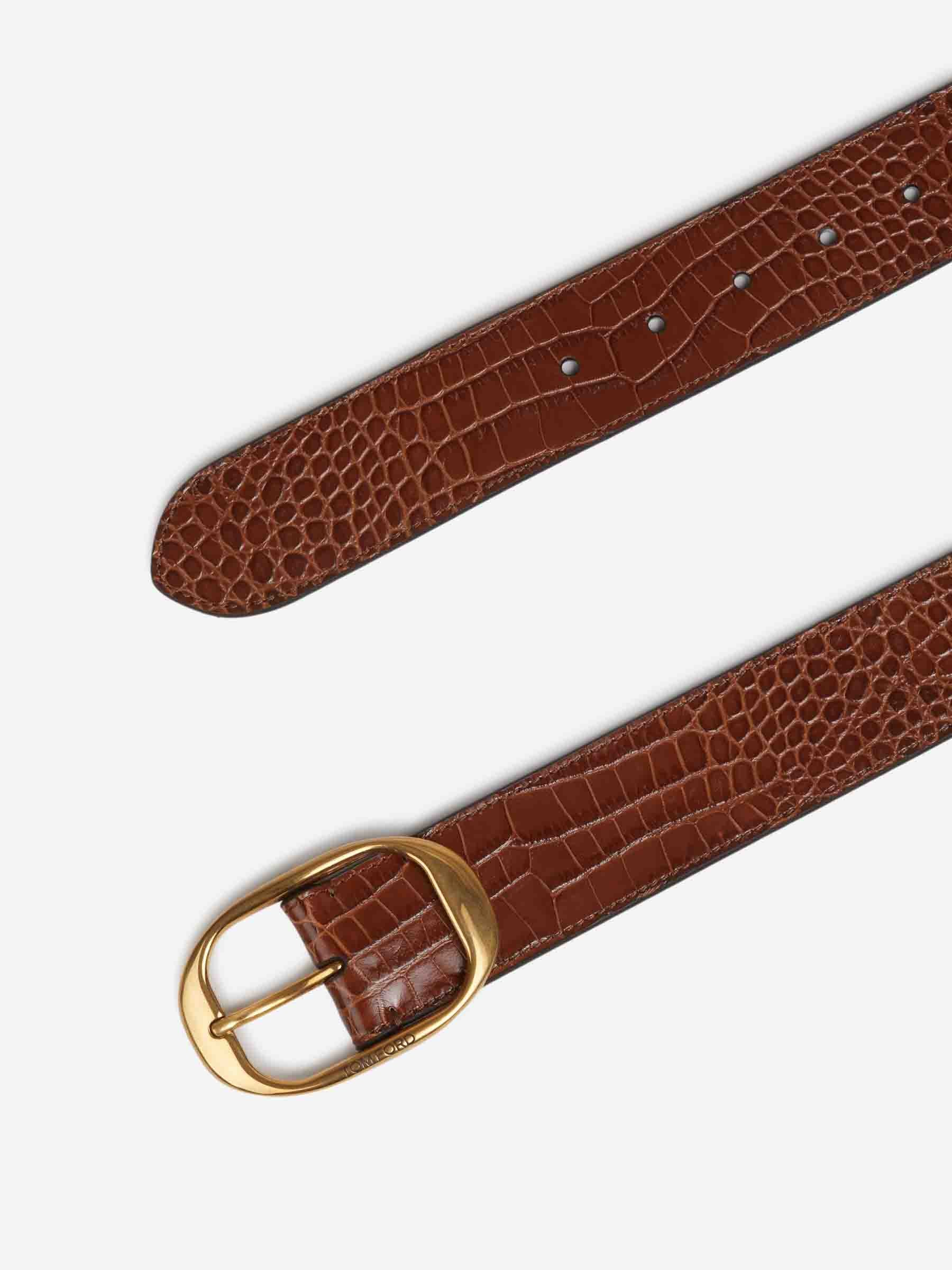 Tom Ford Hombre Barcelona Cinturón Estampado color Marrón sku 622-001304 01 - Foto 2