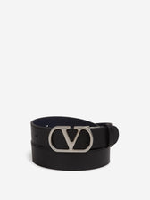 Valentino Garavani Hombre Barcelona Cinturón Cuero VLogo color Negro sku 622-001307 01 - Foto 1