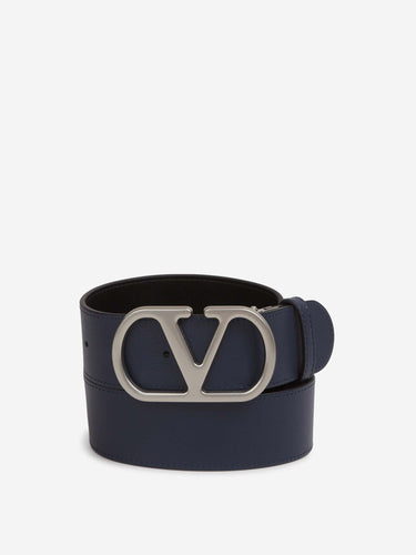 Valentino Garavani Hombre Barcelona Cinturón Cuero VLogo color Negro sku 622-001309 01 - Foto 2