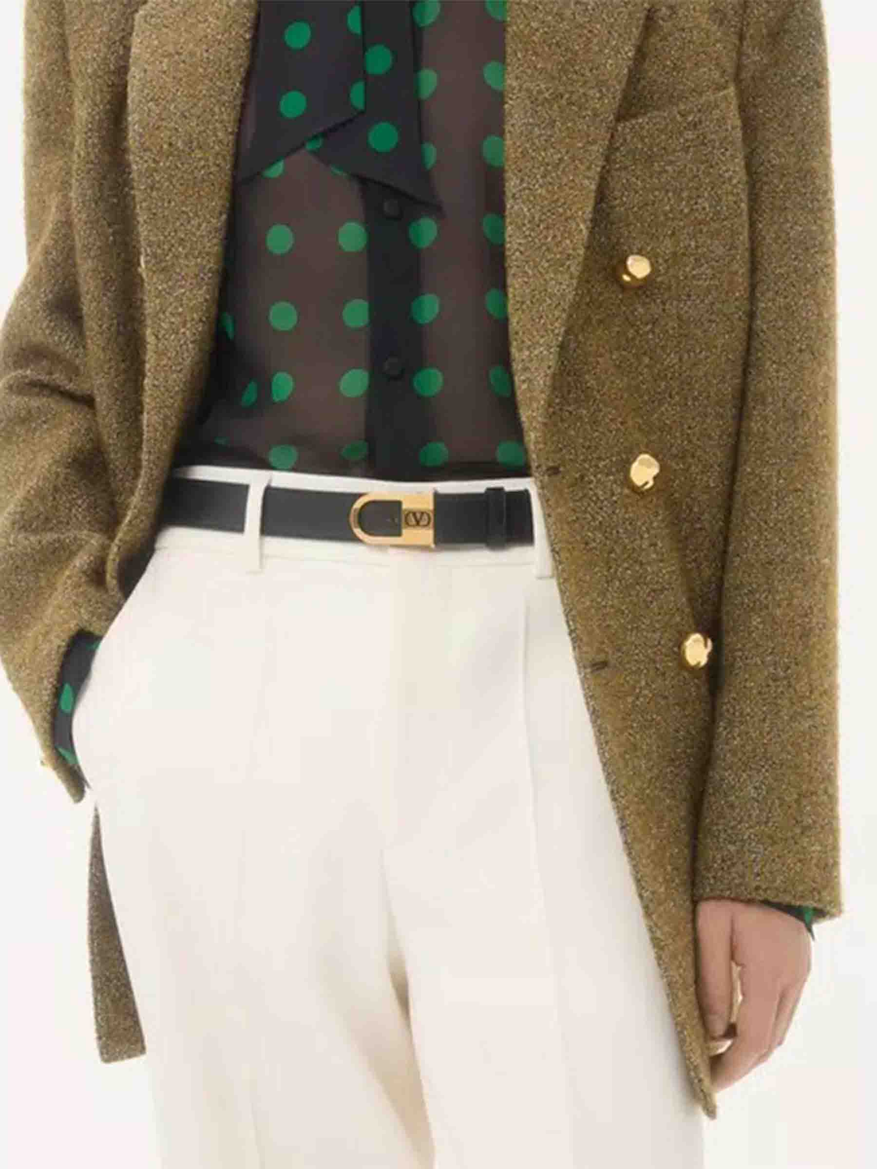 Valentino Garavani Hombre Barcelona Cinturón Cuero VLogo color Negro sku 622-001310 01 - Foto 2