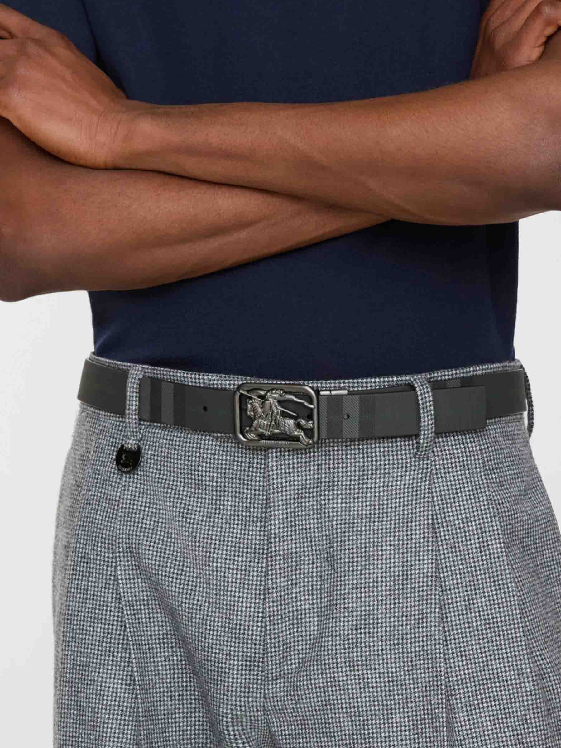 Burberry Hombre Barcelona Cinturón Rider Check color Negro sku 622-001319 01 - Foto 2