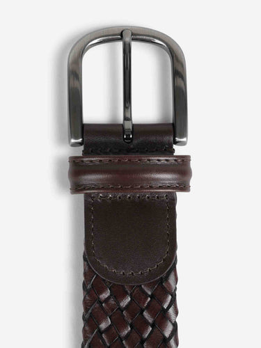 Santa Eulalia Hombre Barcelona Cinturón Trenzado color Marrón Oscuro sku 622-001328 02 - Foto 4