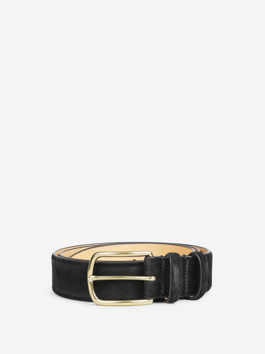 Officine Creative Hombre Barcelona Cinturón Ancho Ante color Negro sku 622-001333 01 - Foto 1