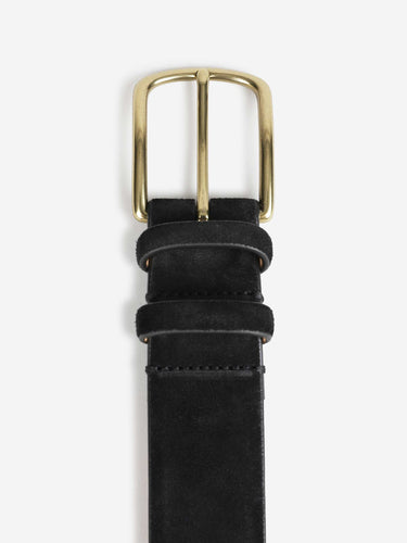 Officine Creative Hombre Barcelona Cinturón Ancho Ante color Negro sku 622-001333 01 - Foto 3