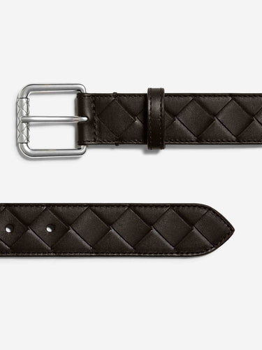 Bottega Veneta.. Hombre Barcelona Cinturón Intrecciato color Negro sku 622-001339 01 - Foto 3