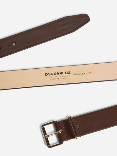 Dsquared2 Hombre Barcelona Cinturón D2 Classic color Marrón Oscuro sku 622-001340 01 - Foto 3