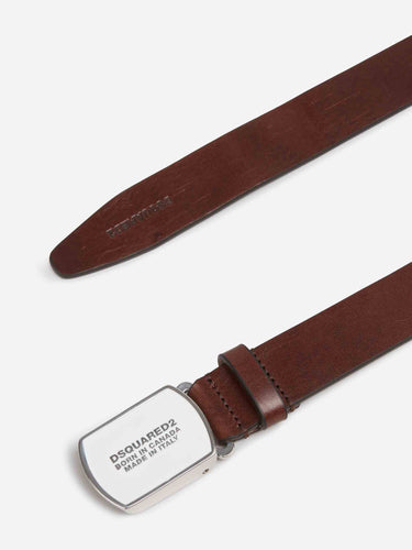 Dsquared2 Hombre Barcelona Cinturón Piel Hebilla color Marrón Oscuro sku 622-001341 01 - Foto 2