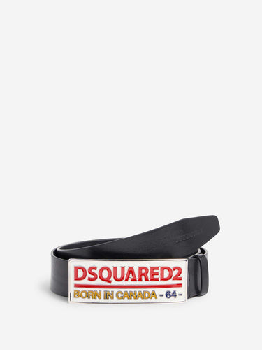 Dsquared2 Hombre Barcelona Cinturón Piel Logo color Negro sku 622-001342 01 - Foto 1