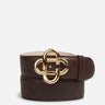 Casablanca Hombre Barcelona Cinturón Piel Monograma color Marrón Oscuro sku 622-001352 01 - Foto 1