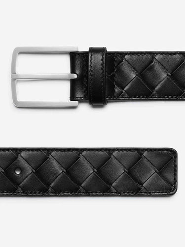 Bottega Veneta Hombre Barcelona Cinturón Piel Trenzada color Negro sku 622-001358 01 - Foto 3