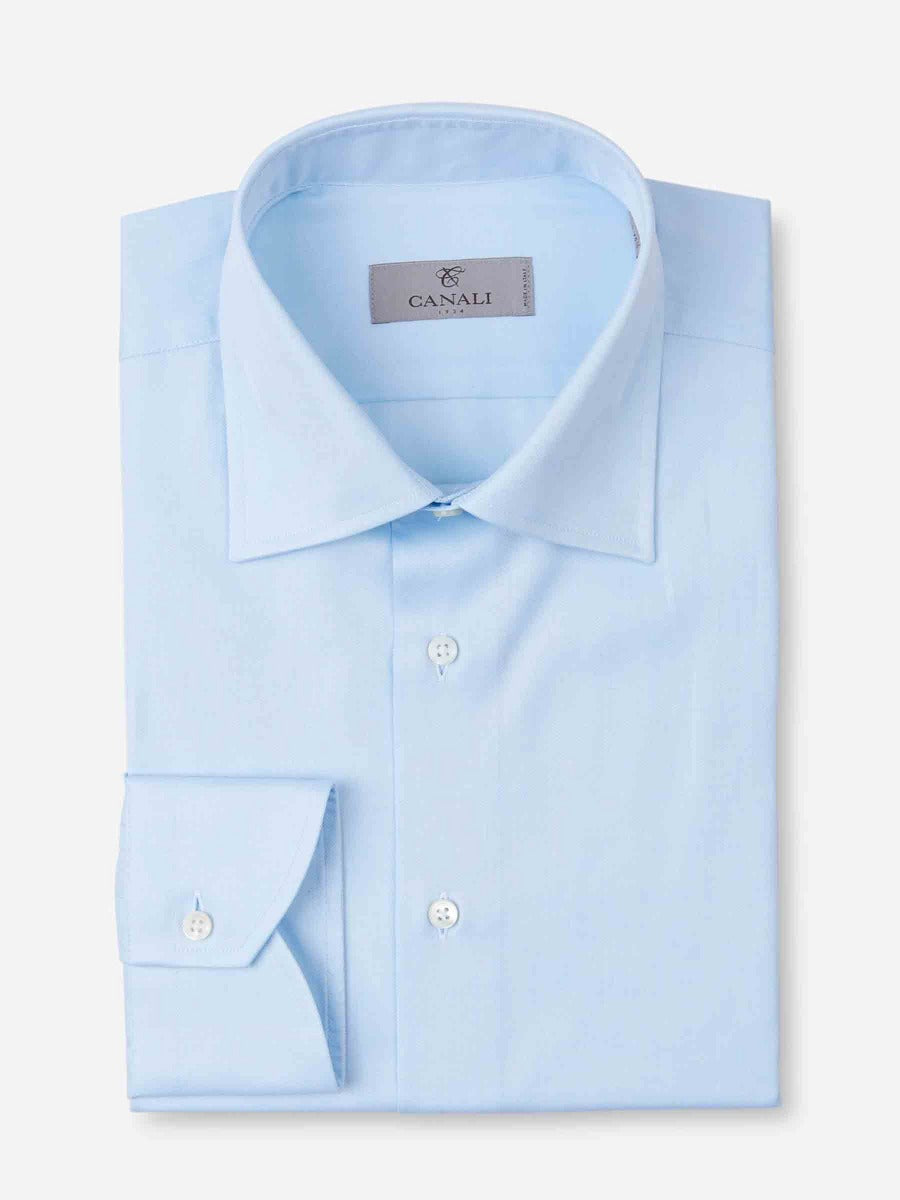 Canali Camisa Formal Modern Fit color Azul Celeste sku 401-001050 02 - Foto 1
