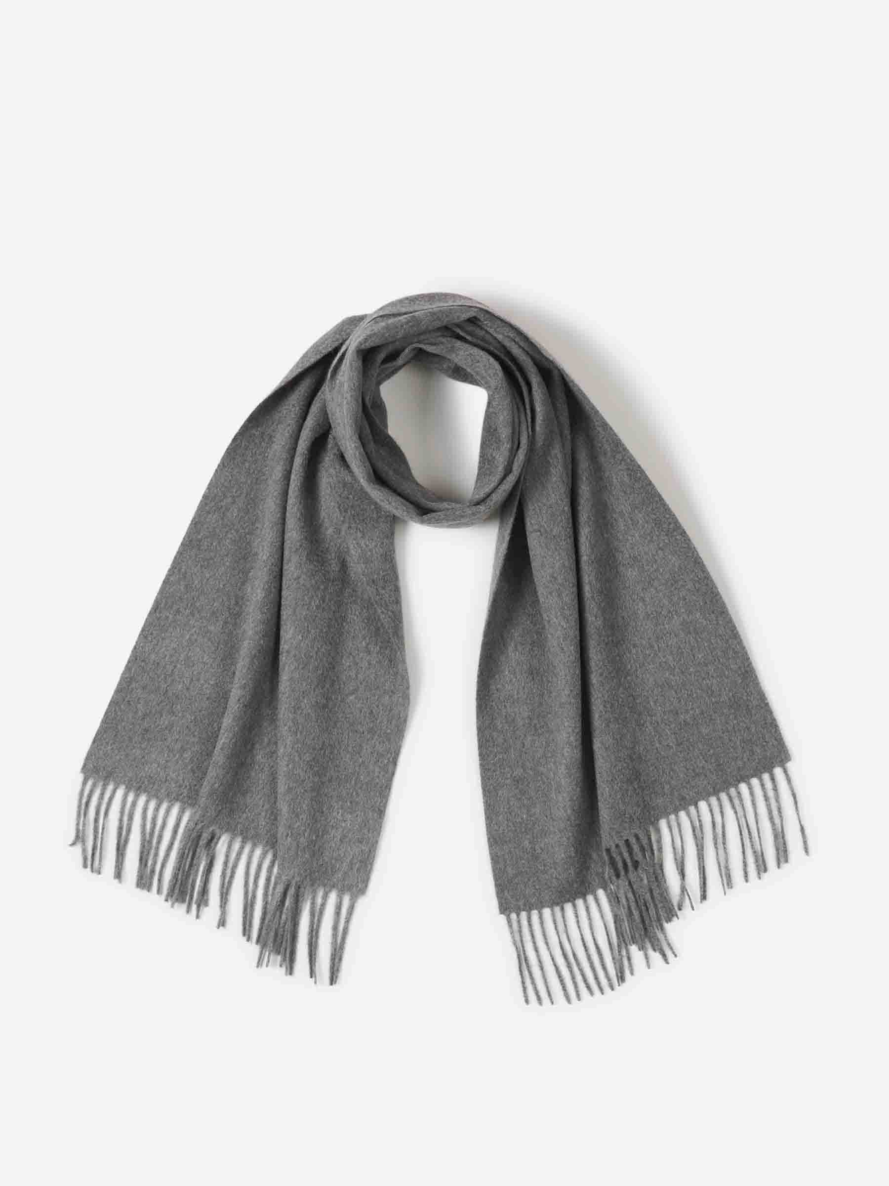 Santa Eulalia Hombre Barcelona Bufanda Lisa Cashmere color Gris Piedra sku 630-001438 02 - Foto 1