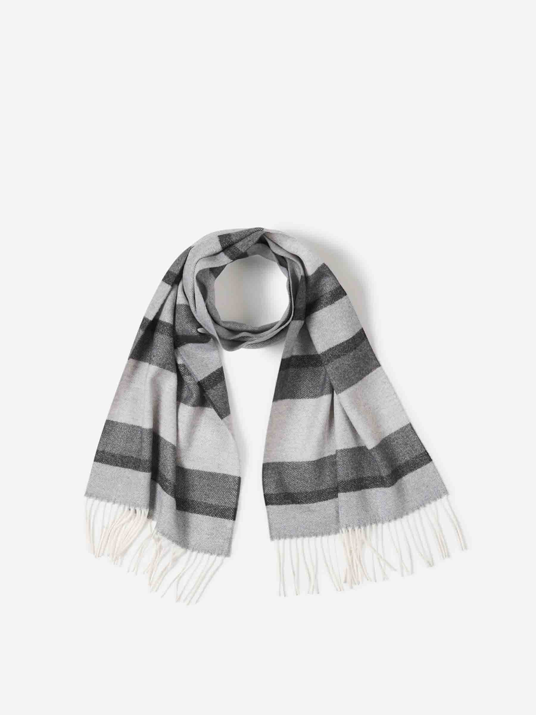 Santa Eulalia Hombre Barcelona Bufanda Tricolor Lana color Gris Piedra sku 630-001451 03 - Foto 1