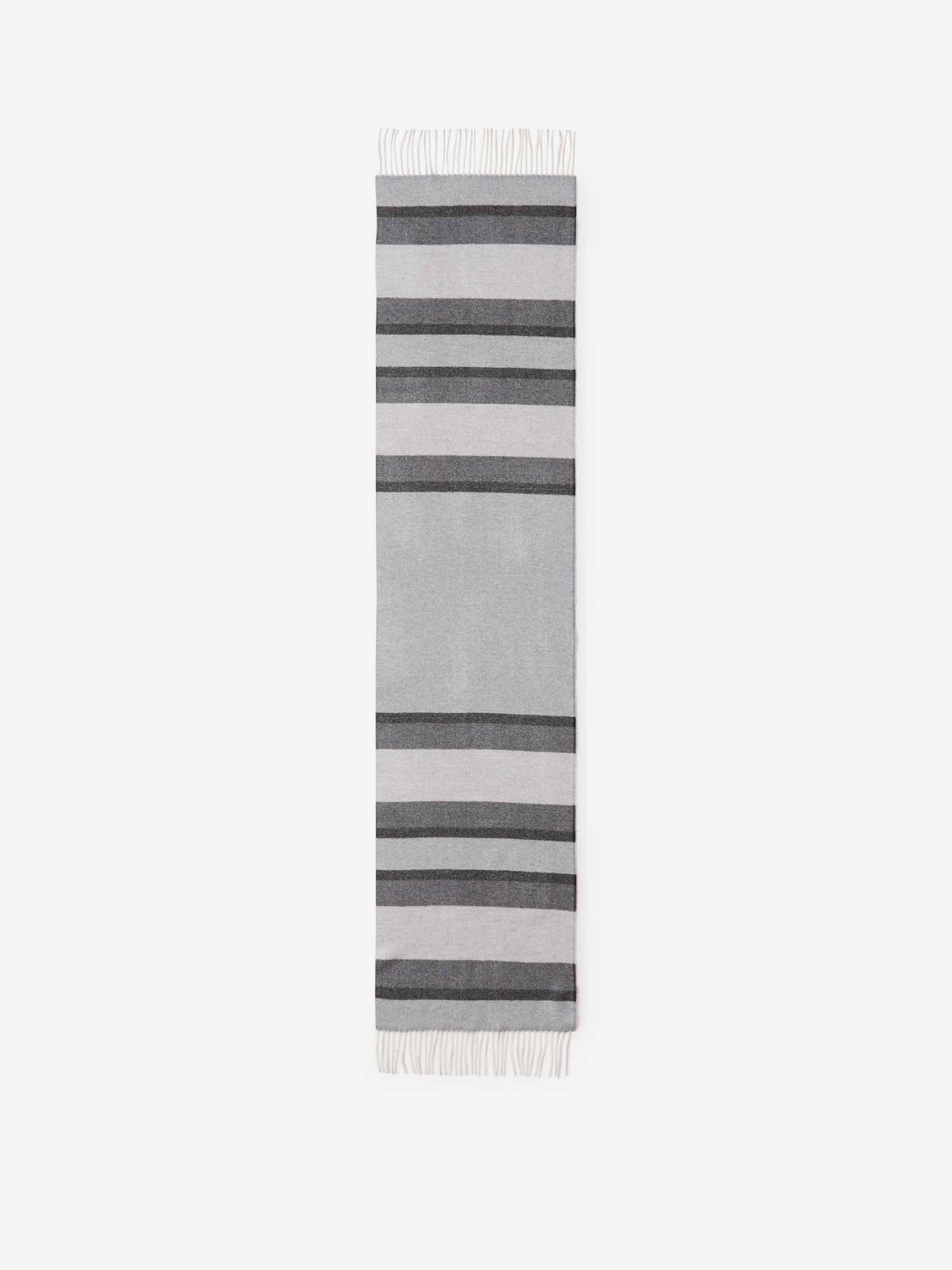 Santa Eulalia Hombre Barcelona Bufanda Tricolor Lana color Gris Piedra sku 630-001451 03 - Foto 2