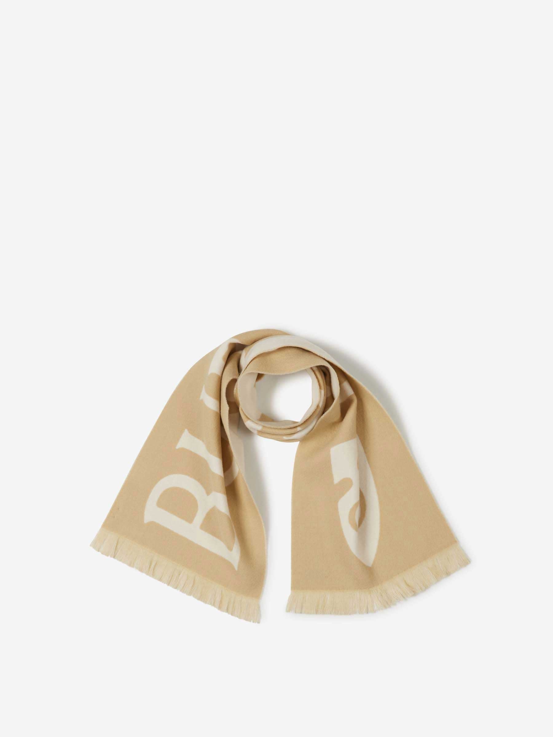 Burberry Hombre Barcelona Bufanda Logo Lana color Beige sku 630-001470 01 - Foto 1