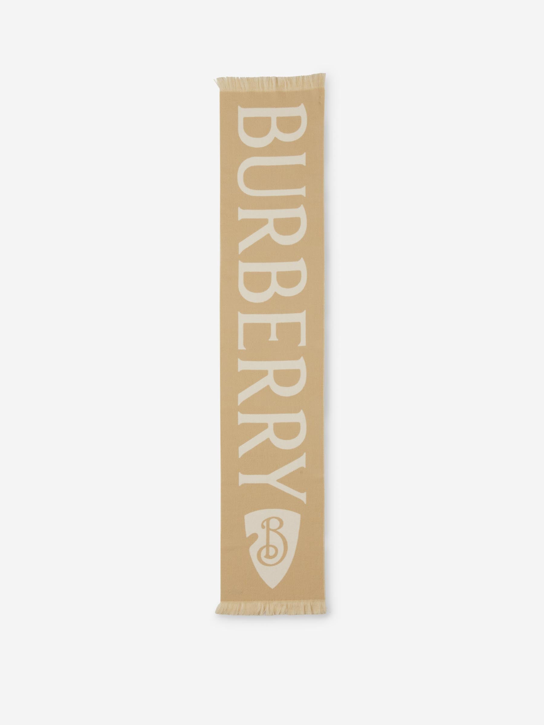 Burberry Hombre Barcelona Bufanda Logo Lana color Beige sku 630-001470 01 - Foto 2