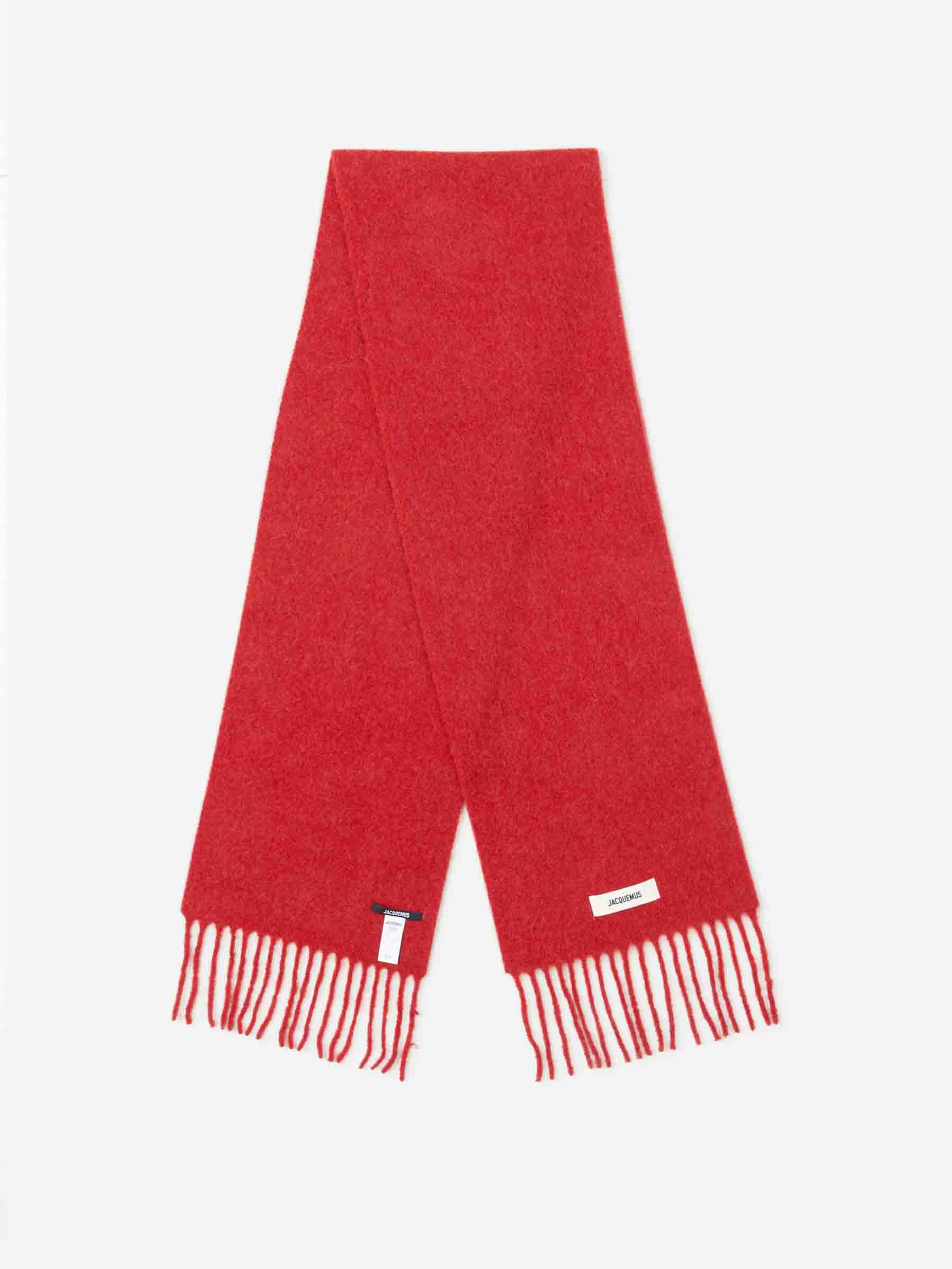 Jacquemus Hombre Barcelona Bufanda L'Echarpe Carro color Rojo sku 630-001472 02 - Foto 2